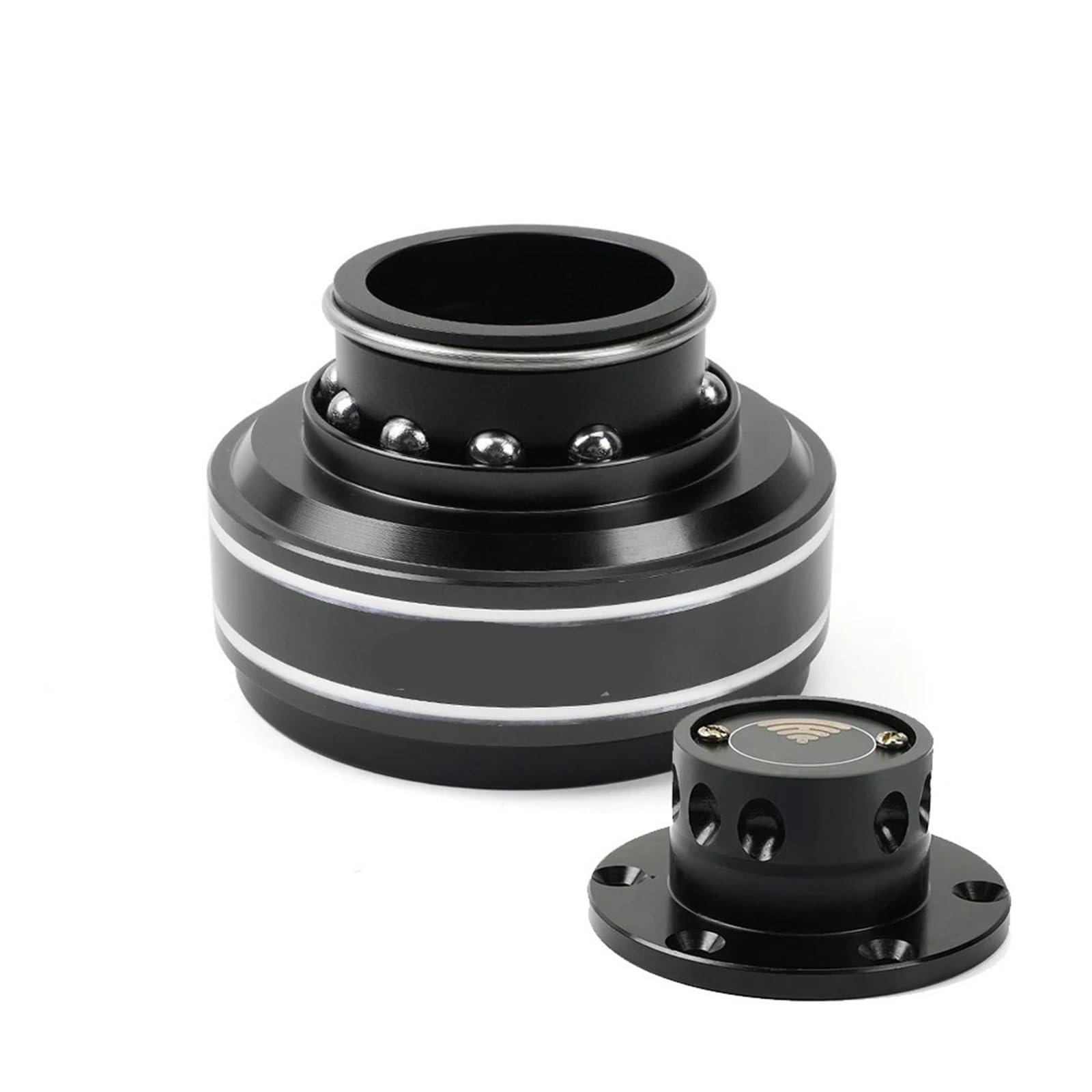 Lenkradnaben,Lenkradnaben Adapter 6-Loch-Lenkrad-Schnellspanner-Nabenadapter for Rennsimulatorspiele, 70 Mm, Passend für MOZA Simagic M10 A(Black) von YNZUNMY