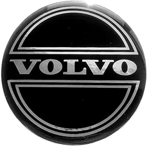 4 Stück Nabendeckel für Volvo 55mm, Auto-Nabenkappen Mit Logo, Radnaben-Mittel Abdeckungen Radnabendeckel Felgendeckel Felgenkappen Autozubehör von YOFAB