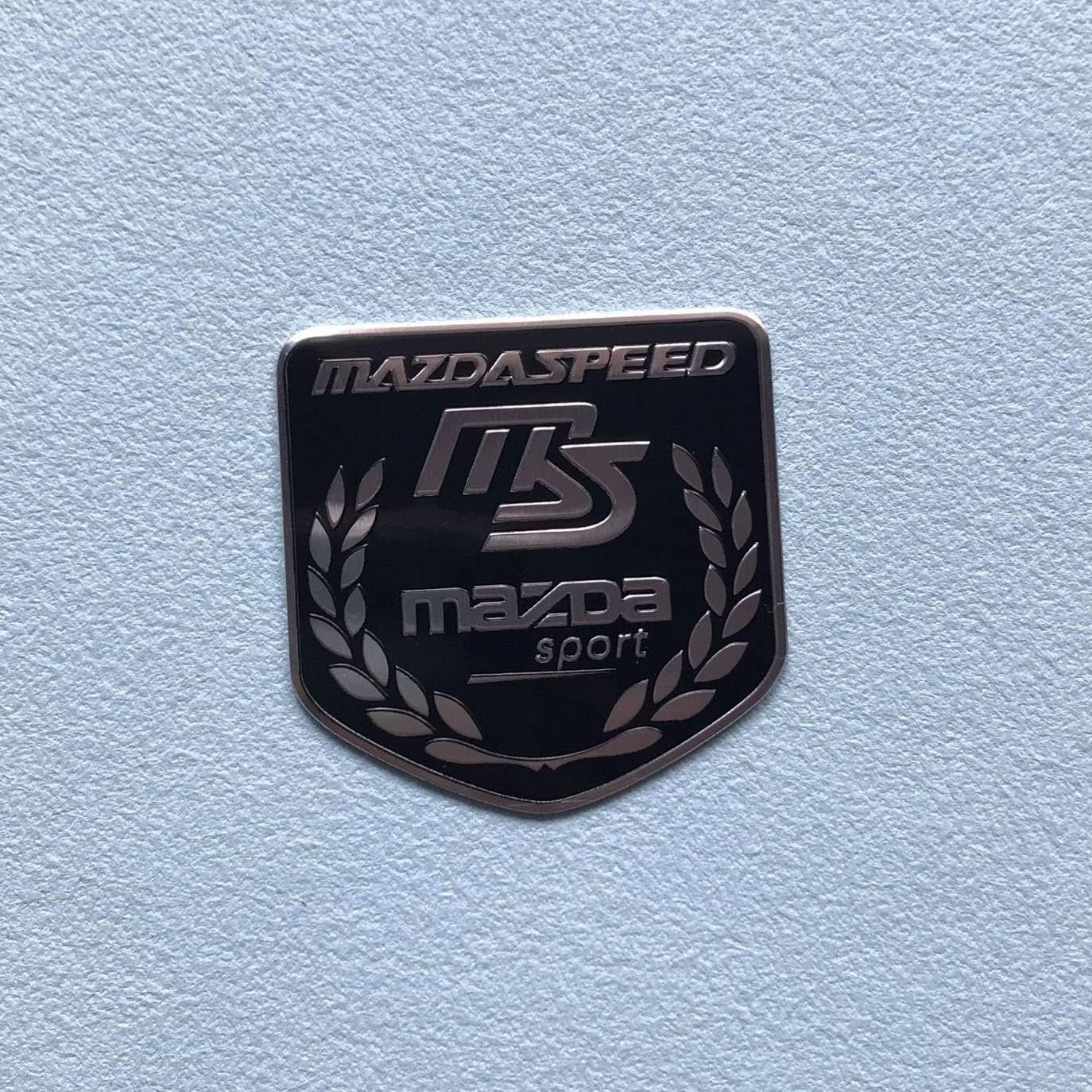 Auto Emblem Aufkleber für Mazda Speed Mazda MS, Buchstaben Emblem Aufkleber, Auto Body Abzeichen Sticker, Logo Abzeichen Styling Dekorationsaufkleber Zubehör,G von YOFAB