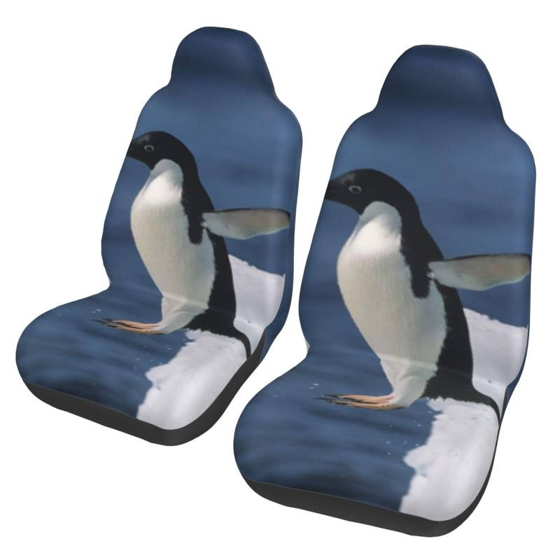 YOFIEN Penguin Water, 2-teilige Autositzbezüge, universeller Anti-Rutsch-Sitzschutz für Vordersitze von YOFIEN