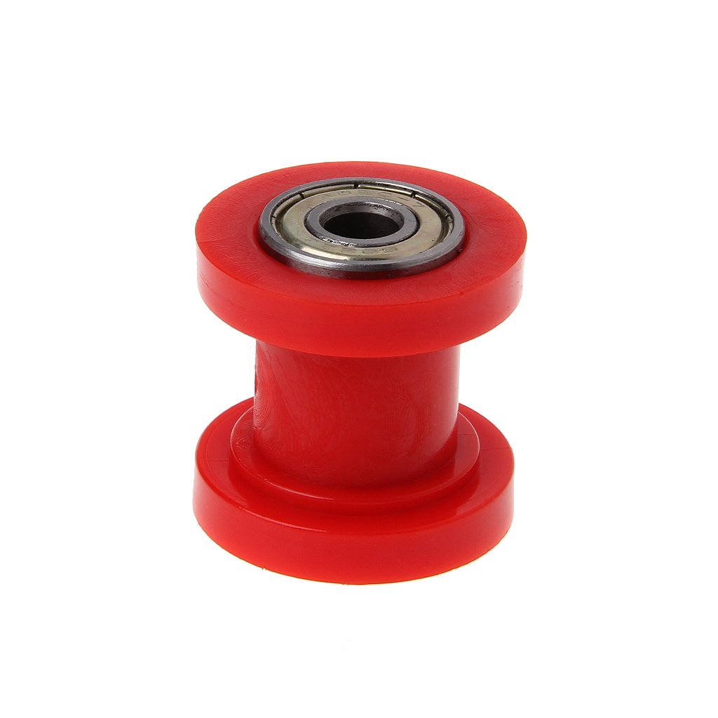 YOGOTEU Motorrad-Kettenrolle, Riemenscheibe, Radführung, 10 mm, Kettenrolle für motorisierte Fahrräder, rot YOGOTEU Motorrad-Kettenrolle, Riemenscheibe, Radführung, 10 mm, Kettenrolle für motorisierte Fahrräder, rot von YOGOTEU