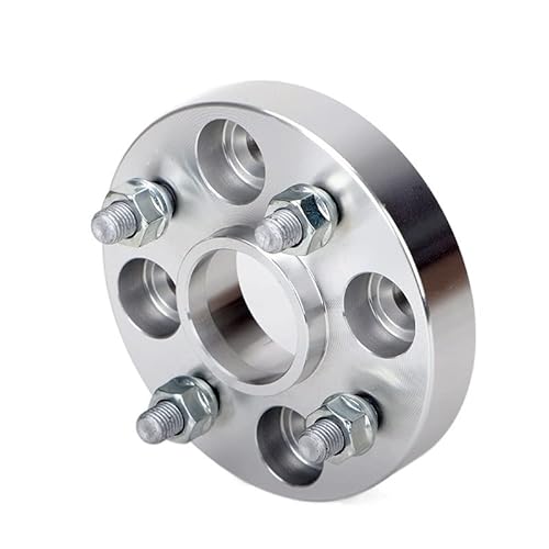 Spurverbreiterung 2/4 Stücke 15/20/25/30 mm PCD 4x100 CB 56,1 mm Rad Spacer -Adapter Spurplatten (Color : 2PCS 25mm Silver) von YOIQI