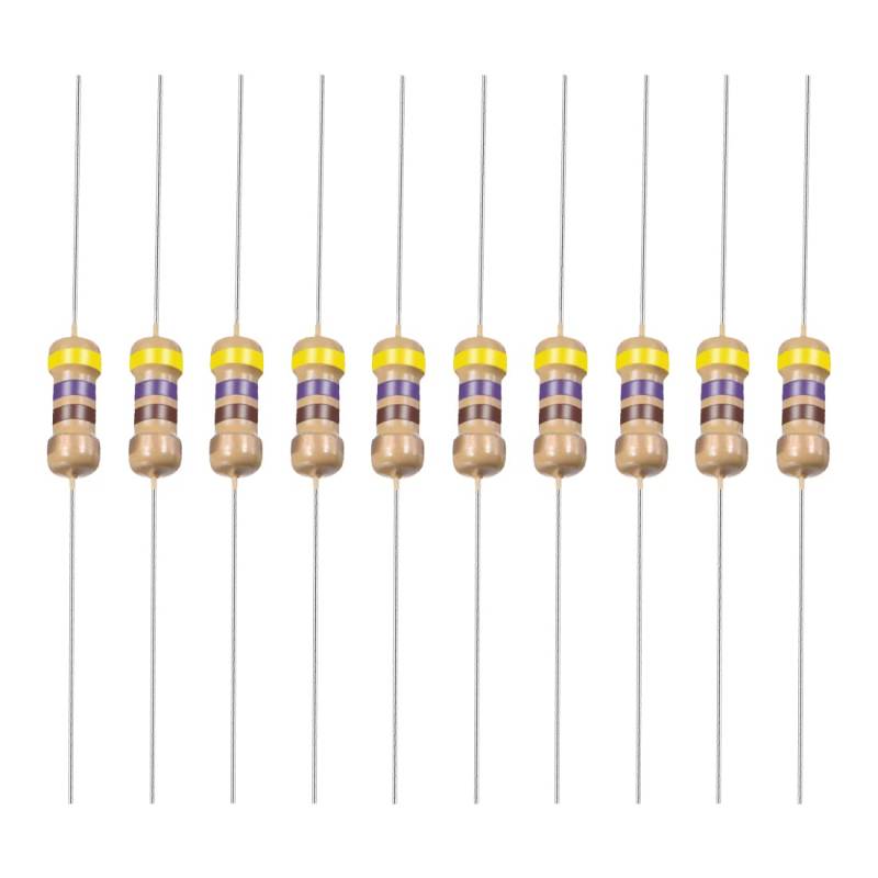 YOKIVE 1000Stk Kohlenstoff Folie Widerstände 1/4W 470 Ohm 5% Toleranzen Widerstand Gut für DIY Elektronische Projekte (4 Farbe Band 1.77x0.09") von YOKIVE