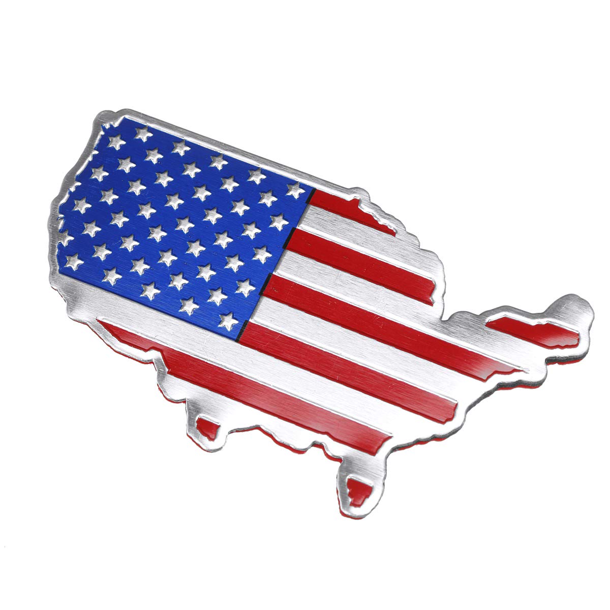 YONGYAO 3D Auto Auto Aufkleber Metall Usa Usa Amerikanische Karte Flagge Aufkleber Emblem von YONGYAO