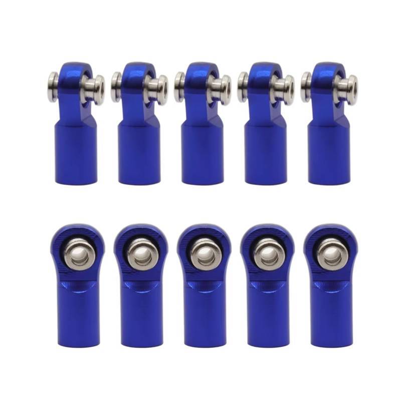 YONMFRDS Für Arrma Für Vorteks Für Typhon Big Für Rock 1/10 Metall M4 22mm Link Spurstangenkopf Kugelgelenk RC Auto Crawler RC Auto Upgrade Teile(Blue) von YONMFRDS