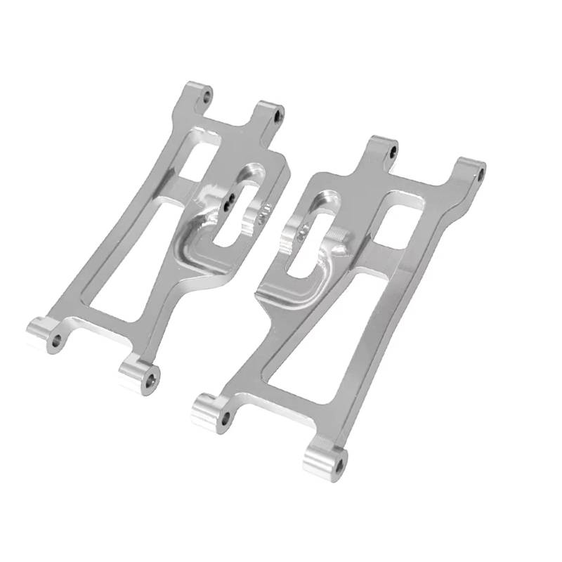 YONMFRDS Für Hyper Go Für MJX 14209 14210 H14BM 1/14 Fernbedienung Auto Teile Metall Upgrade Modifizierte Auto Hinten Unten Für Schaukel Arm Zubehör RC Auto Upgrade Teile(Silver) von YONMFRDS