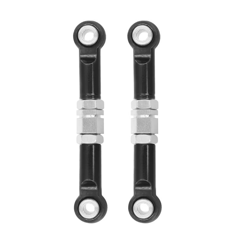 YONMFRDS Für MJX 16207 16208 16209 16210 Für MJX 1/14 14209 14210 Metall Front Steering Rod Lenkung Links Spurstange RC Auto Upgrade Teile RC Auto Upgrade Teile(Black) von YONMFRDS