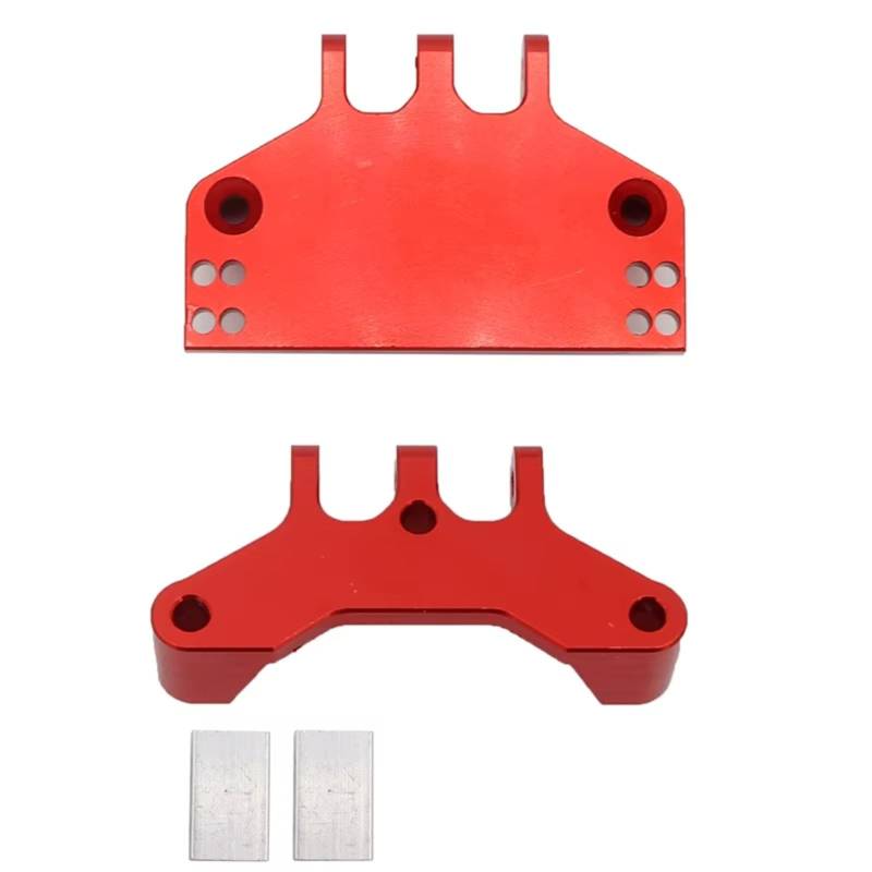 YONMFRDS Für MN MN86 MN86S MN86KS MN86K Für MN128 4WD G500 Crawler Metall Lenkgetriebe Halterung Servo Basis Für Sitz RC Auto Modifiziertes Zubehör RC Auto Upgrade Teile(Red) von YONMFRDS