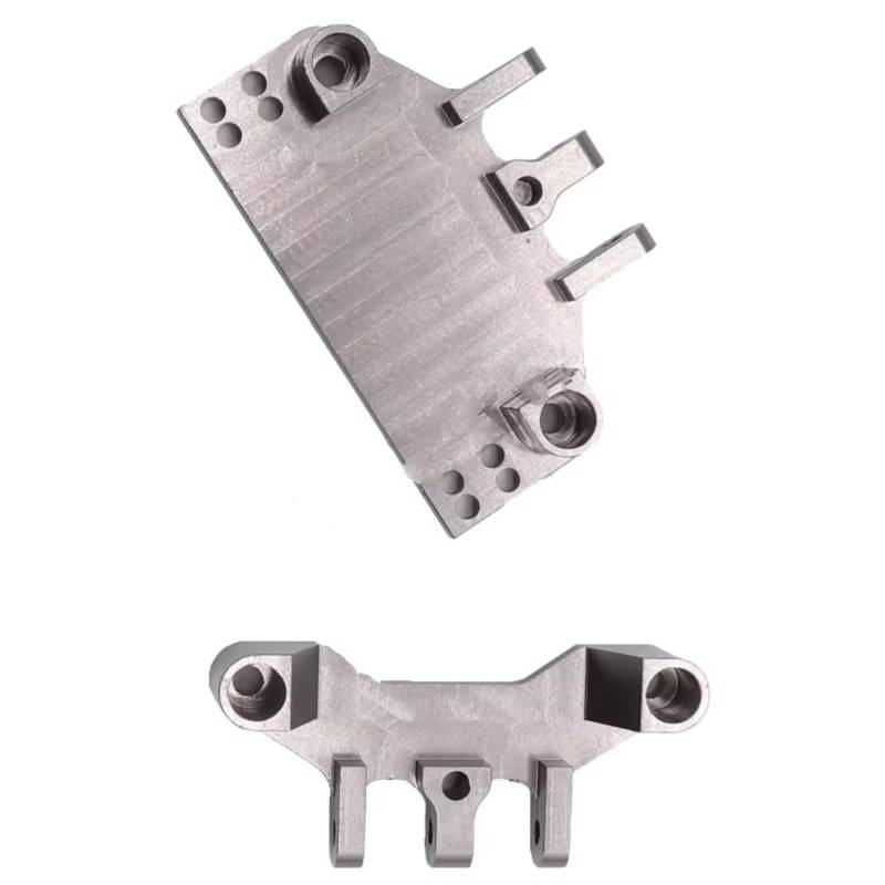 YONMFRDS Für MN MN86 MN86S MN86KS MN86K Für MN128 4WD G500 Crawler Metall Lenkgetriebe Halterung Servo Basis Für Sitz RC Auto Modifiziertes Zubehör RC Auto Upgrade Teile(Silver) von YONMFRDS