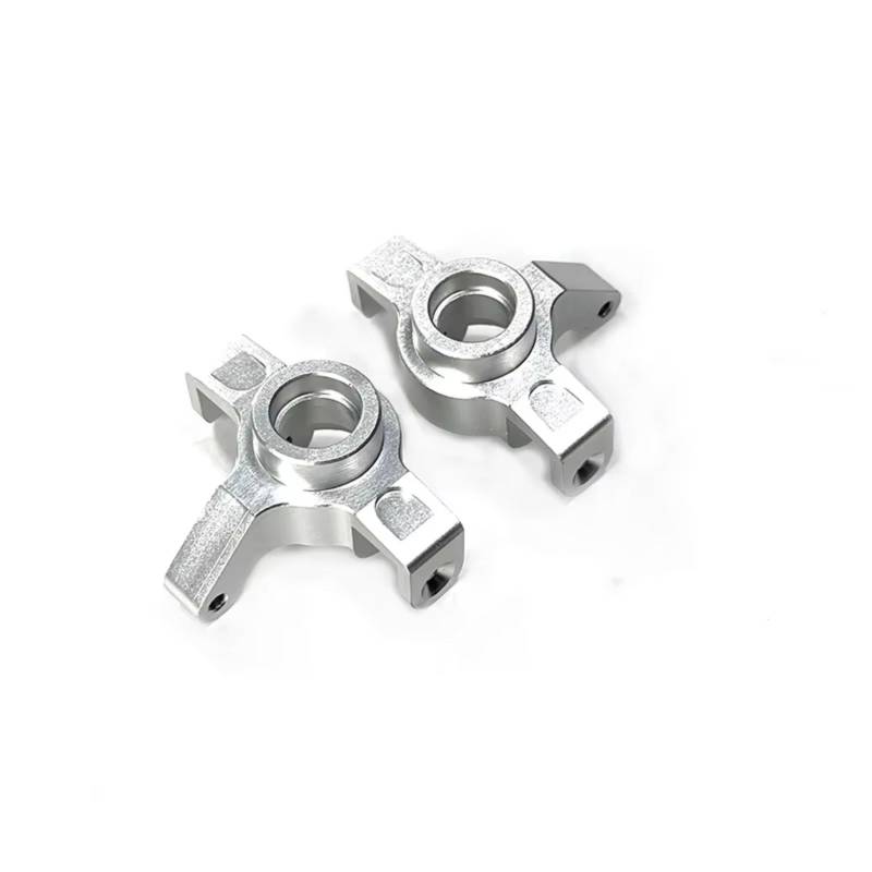 YONMFRDS Für Mjx Für Hyper Go 1/14 14301 14302 Metall-Lenkbecherblock Fernbedienung Auto Modifiziertes Zubehör Teile Verbessert RC Auto Upgrade Teile(Silver) von YONMFRDS