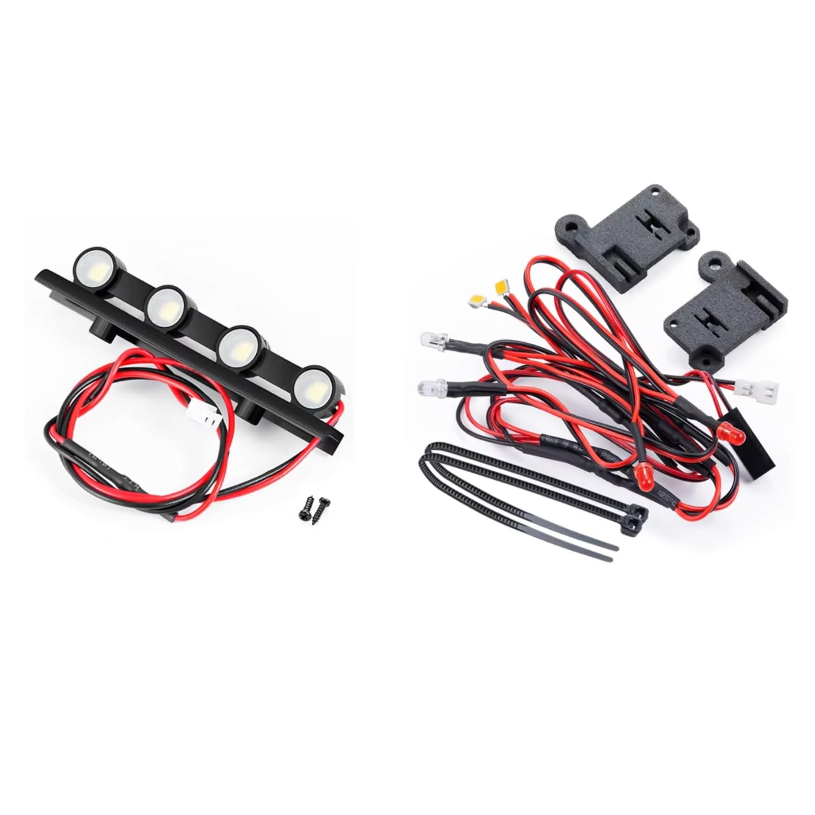 YONMFRDS Für TRX-4M K10 Oder F150 1/18 Frontstoßstange Vorderes Rücklicht Dachlichtergruppe RC-Auto-Upgrade-Zubehör Ersatzteile Rc Licht Leuchtenset Kit(A 1Set) von YONMFRDS