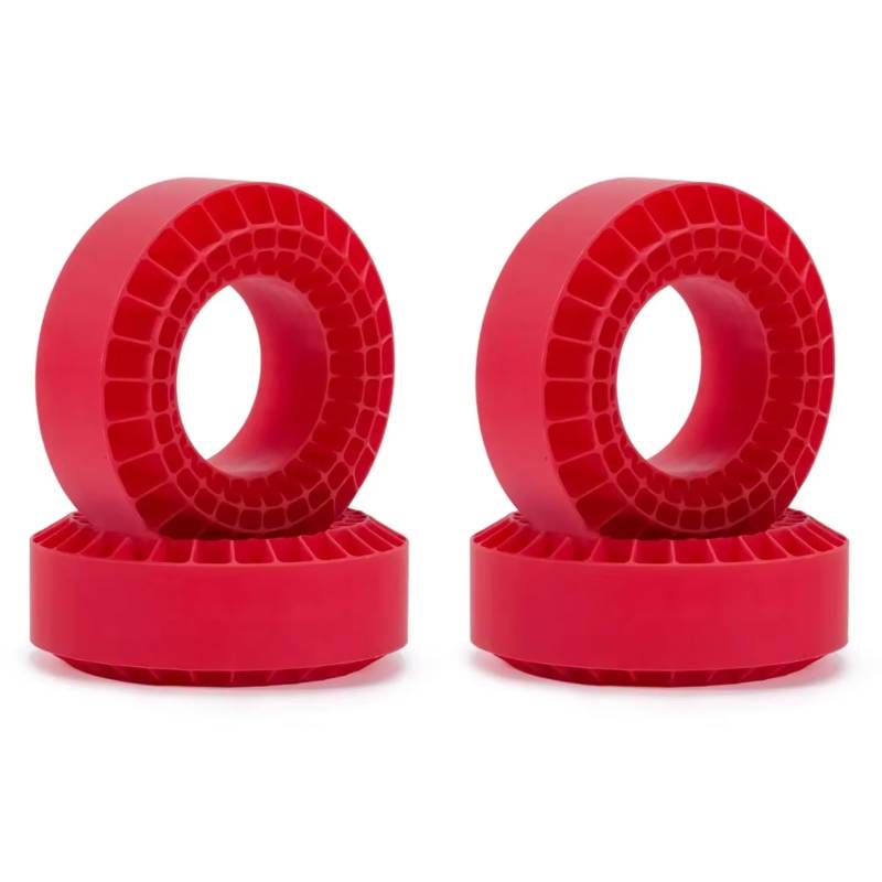 YONMFRDS Für TRX4 Für SCX10 Für Capra CMX VS4-10 1/10 Reifen Silica Gel Einsatz Schaum 108x42mm Passt 1,9 Zoll Reifen RC Crawler RC Auto Upgrade Teile(Red,4pcs) von YONMFRDS