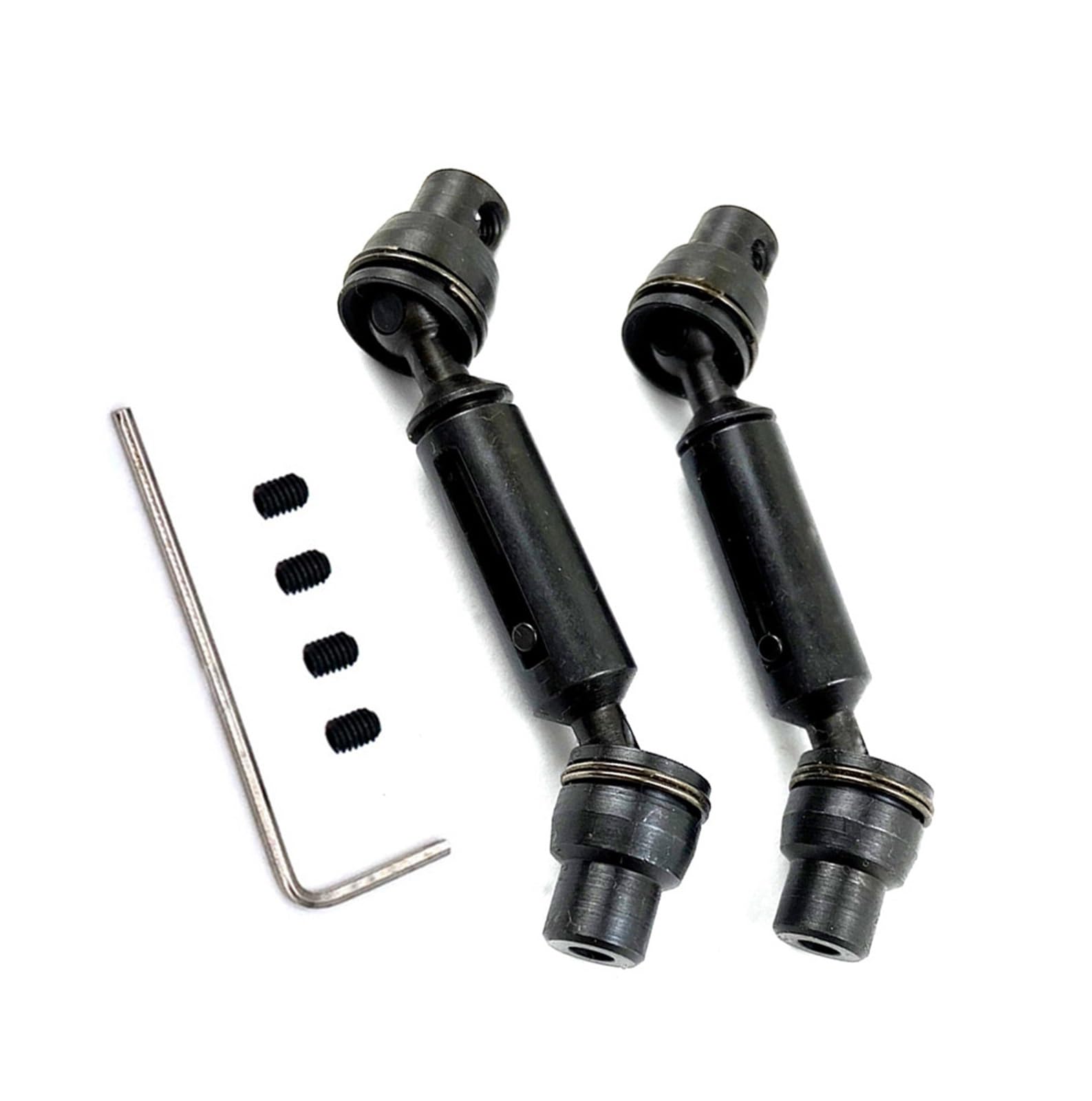 YONMFRDS RC Antriebswelle Für Henglong Für WPL Für Ural B36 B16 C14 C24 B24 Für MN D90 D91 99S Für MN99S Truck RC Autoersatzteile Metall Vorne Hinten Antriebswelle Getriebewelle(Black) von YONMFRDS