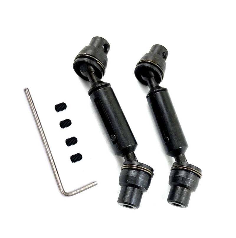 YONMFRDS RC Antriebswelle Für Henglong Für WPL Für Ural B36 B16 C14 C24 B24 Für MN D90 D91 99S Für MN99S Truck RC Autoersatzteile Metall Vorne Hinten Antriebswelle Getriebewelle(Black) von YONMFRDS