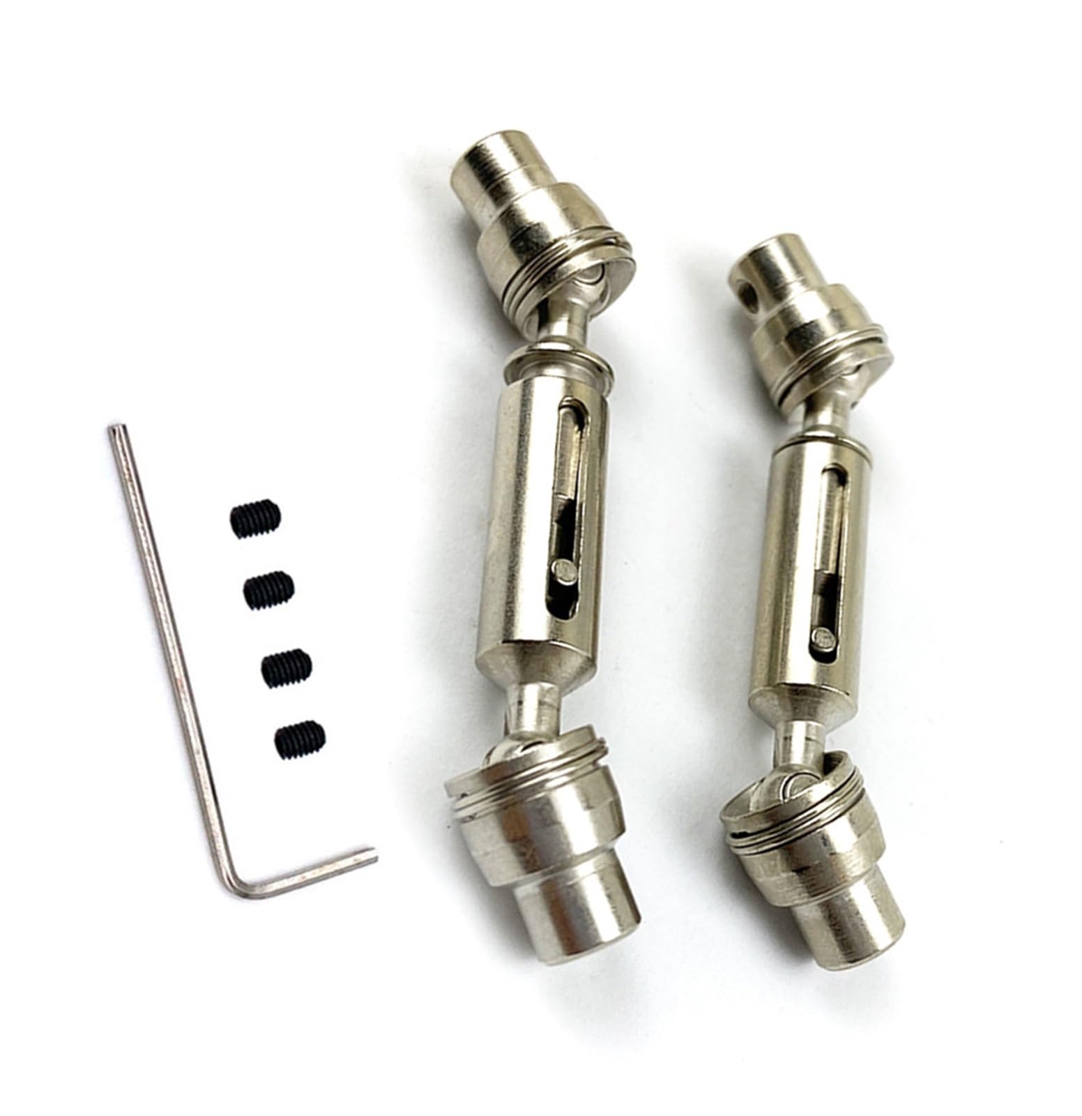 YONMFRDS RC Antriebswelle Für Henglong Für WPL Für Ural B36 B16 C14 C24 B24 Für MN D90 D91 99S Für MN99S Truck RC Autoersatzteile Metall Vorne Hinten Antriebswelle Getriebewelle(Silver) von YONMFRDS