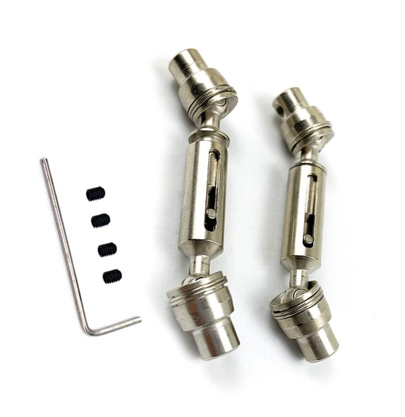 YONMFRDS RC Antriebswelle Für Henglong Für WPL Für Ural B36 B16 C14 C24 B24 Für MN D90 D91 99S Für MN99S Truck RC Autoersatzteile Metall Vorne Hinten Antriebswelle Getriebewelle(Silver) von YONMFRDS