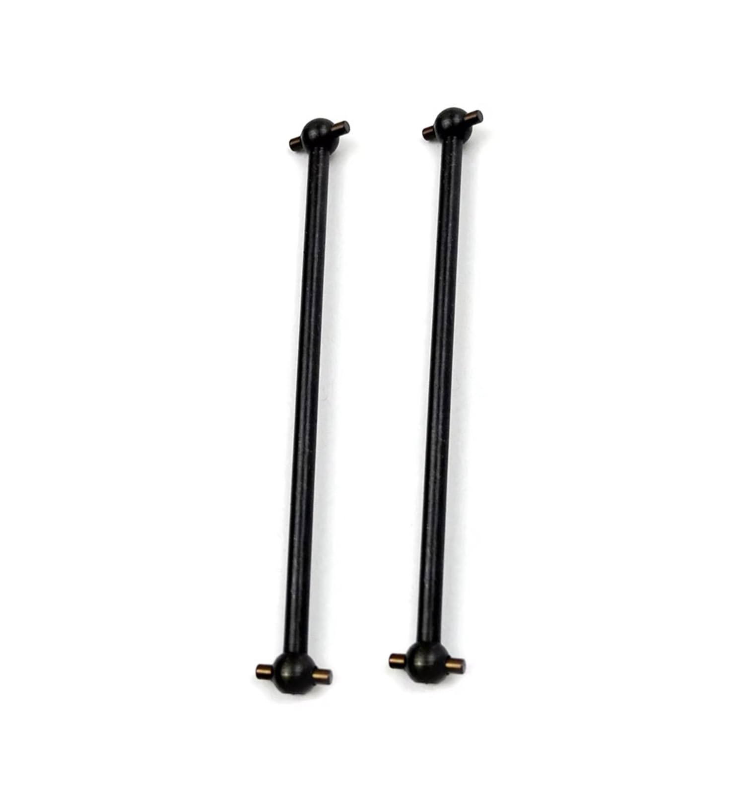 YONMFRDS RC Antriebswelle Für Himoto Für HPI Für HSP Für Axial Für Wltoys 1/10 Metall Antriebswelle Dogbone Gesamtlänge 61/63/70/74/77/84/87/89.5/100mm Modifikation RC Autoteile(Black,70mm) von YONMFRDS