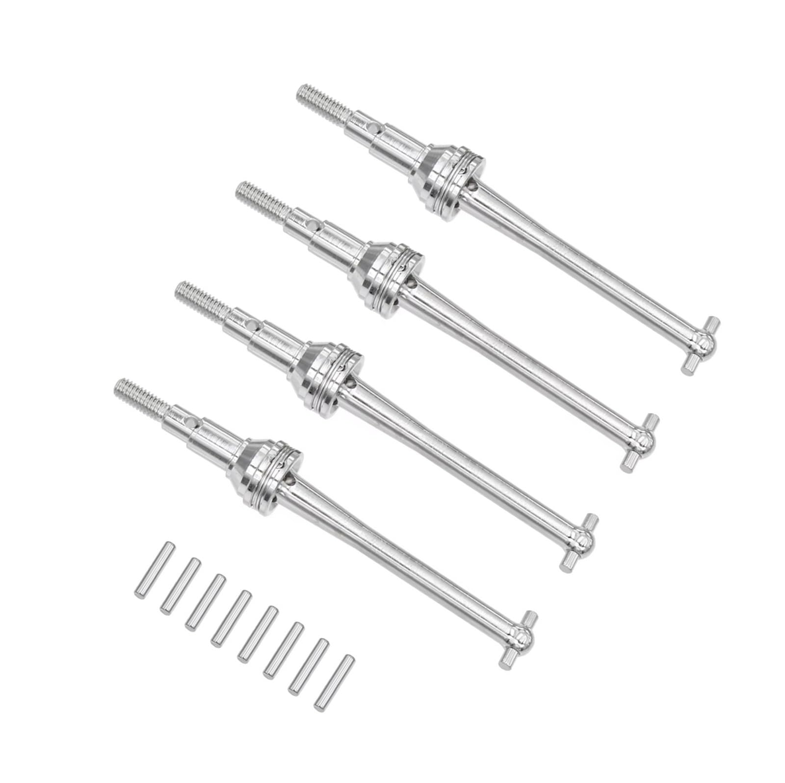 YONMFRDS RC Antriebswelle Für MJX 1/16 H16 16207 16208 16209 16210 14209 14210 V2 16410 Antriebswelle Metall CVD Antriebswelle RC Auto LKW Hobby Upgrade Zubehör(Silver,Size 4pcs) von YONMFRDS