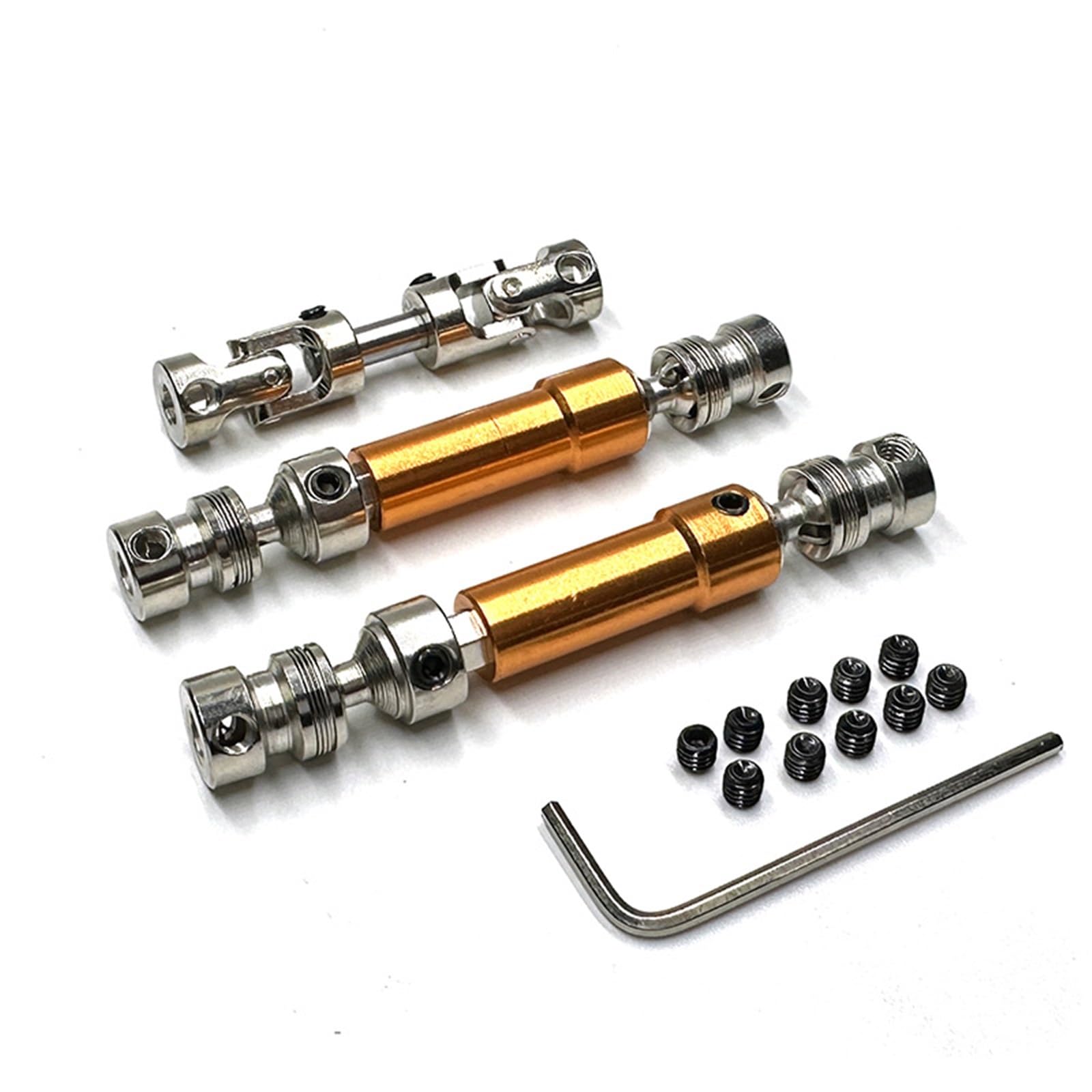 YONMFRDS RC Antriebswelle Für MN128 MN86 MN86S MN86K MN86KS Für MN G500 1/12 Getriebewelle Zubehör Metall Antriebswelle CVD Antriebswelle RC Auto Upgrade Teile(Yellow) von YONMFRDS