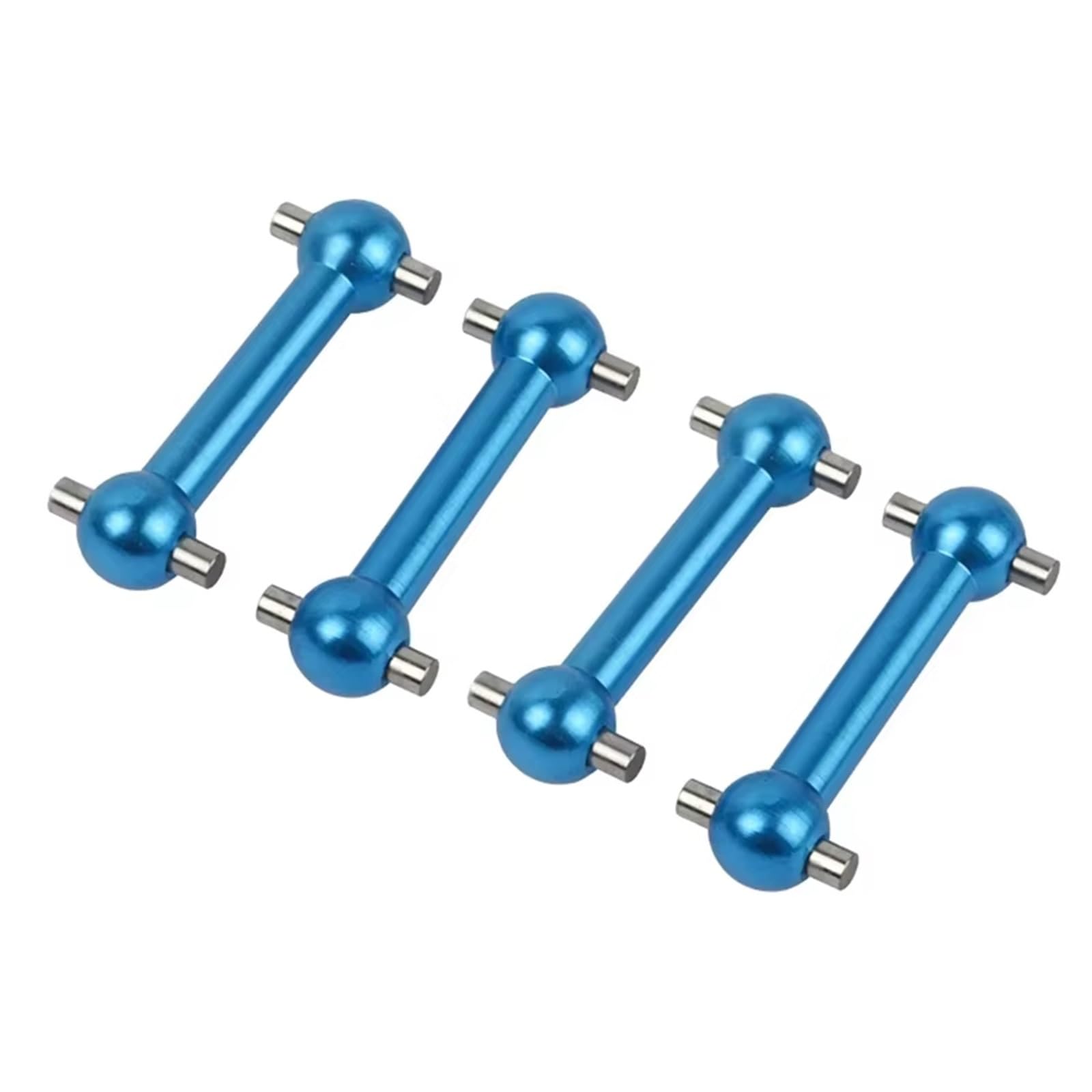 YONMFRDS RC Antriebswelle Für Tamiya 1/10 Für TT02 TT02D TT02S TT01 TT01E Getriebewelle RC Auto Upgrade Teile Metall Antriebswelle Dogbone Antriebswelle Zubehör(Blue) von YONMFRDS