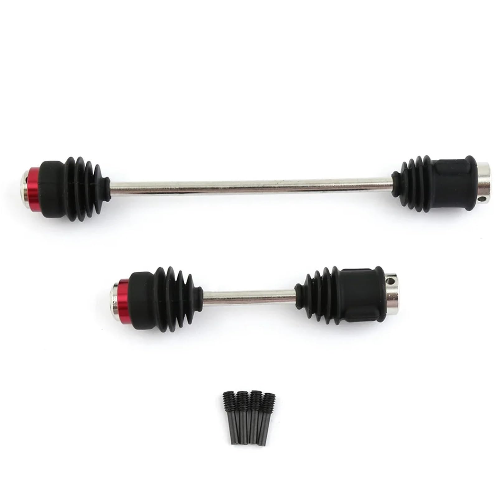 YONMFRDS RC Antriebswelle Für Traxxas 1/10 Für E-Maxx Metallzentrum Antriebswellen CVD Antriebswelle Mit Staubmanschetten 5151R Übertragungswelle RC Auto Upgrades Teile Zubehör(Black) von YONMFRDS