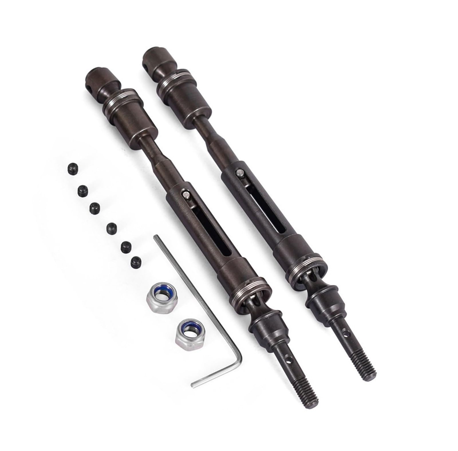 YONMFRDS RC Antriebswelle Für Traxxas 1/10 Für Slash 727 RC Autoteile Metall Vordere Und Hintere Antriebswelle 5MM Blende CVD Übertragungswelle RC Autozubehör(Front) von YONMFRDS