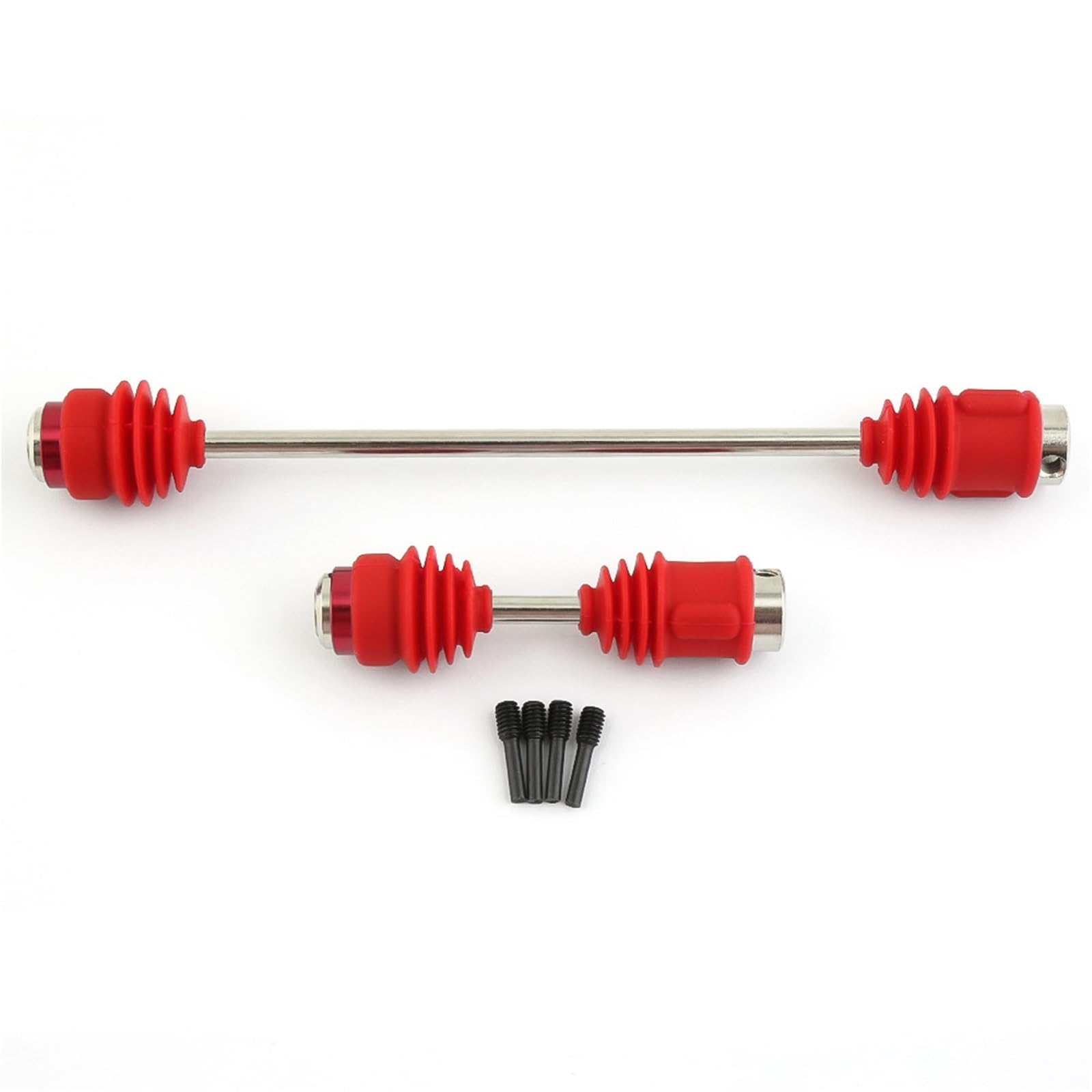 YONMFRDS RC Antriebswelle Für Traxxas Für E-Revo Für Erevo 2.0 1/10 RC Auto-Tuning-Teile Zubehör Metall-Center-Antriebswellen CVD-Antriebswelle Dogbones 8655R Mit Staubmanschetten(Red) von YONMFRDS