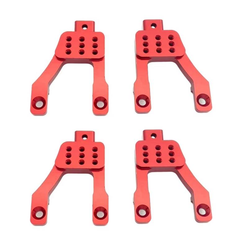YONMFRDS RC Auto Upgrade Teile Für MN128 MN86 MN86S MN86K MN86KS Für MN G500 Metall 1/12 Vorne Und Hinten Shock Tower Montieren RC Crawler Auto Upgrade Teile(Red) von YONMFRDS
