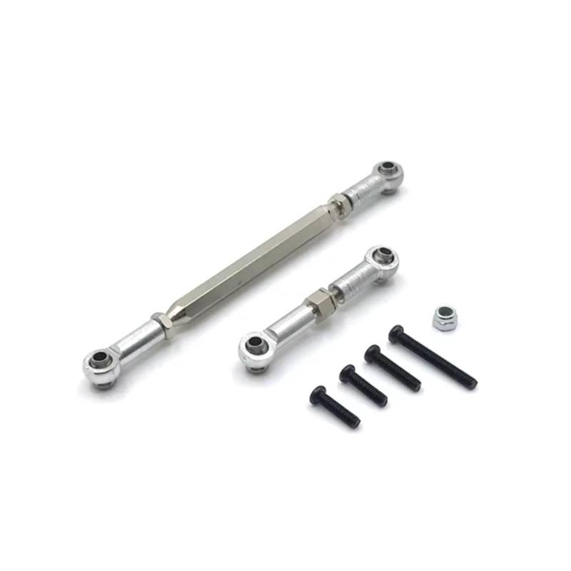 YONMFRDS RC Auto Upgrade Teile Für Mangniu D90 D91 D96 Für MN98 99S Metall Upgrade Lenkgetriebe Ruder Fernbedienung Crawler Fahrzeug Upgrade Teile Zubehör(Silver) von YONMFRDS