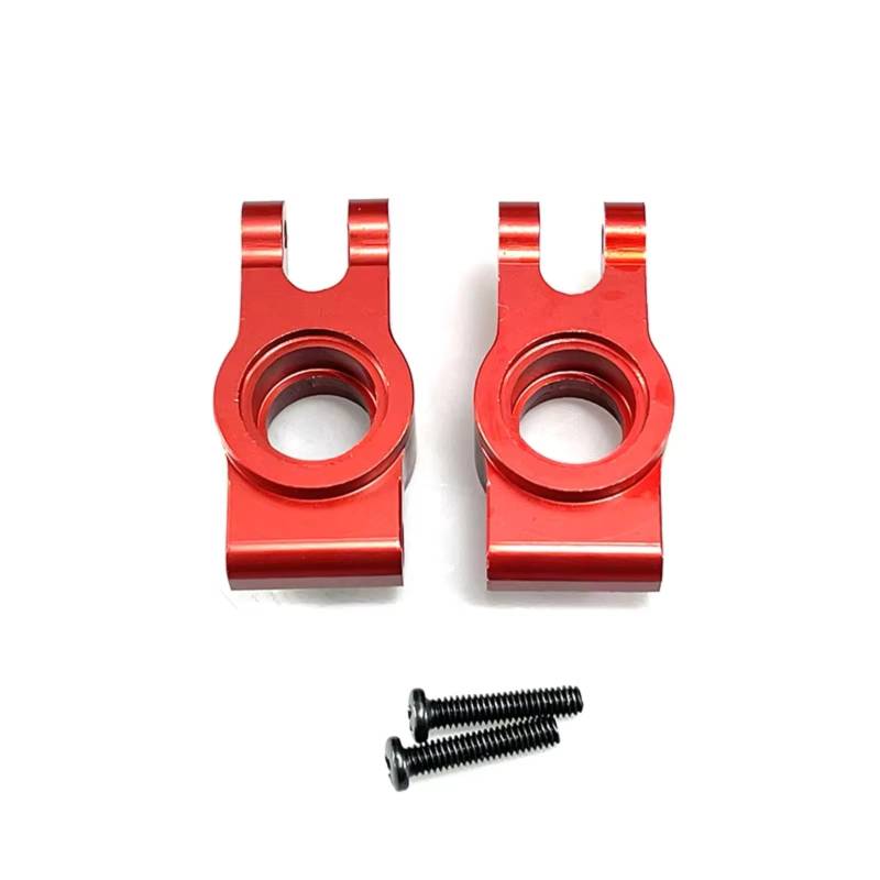 YONMFRDS RC Auto Upgrade Teile Für Mjx Für Hyper Go 14301 14302 1/14 Metall-Hinterradbecher Hinterrad Fest Fernbedienung Auto Modifikation Upgrade Zubehör Teile(Red) von YONMFRDS
