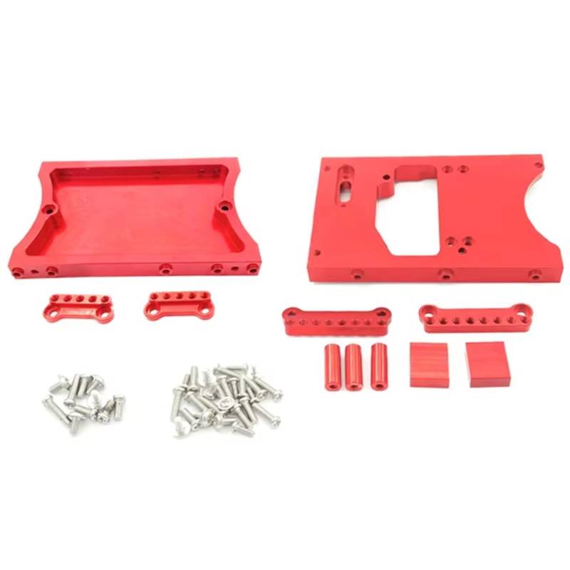 YONMFRDS RC Auto Upgrade Teile Für Mn D90 D91 99S Y99A Modell Auto Teile Metall Lenkgetriebe Lager Metall Schwanz Platte Mit Stoßdämpfer RC Auto Teile von YONMFRDS