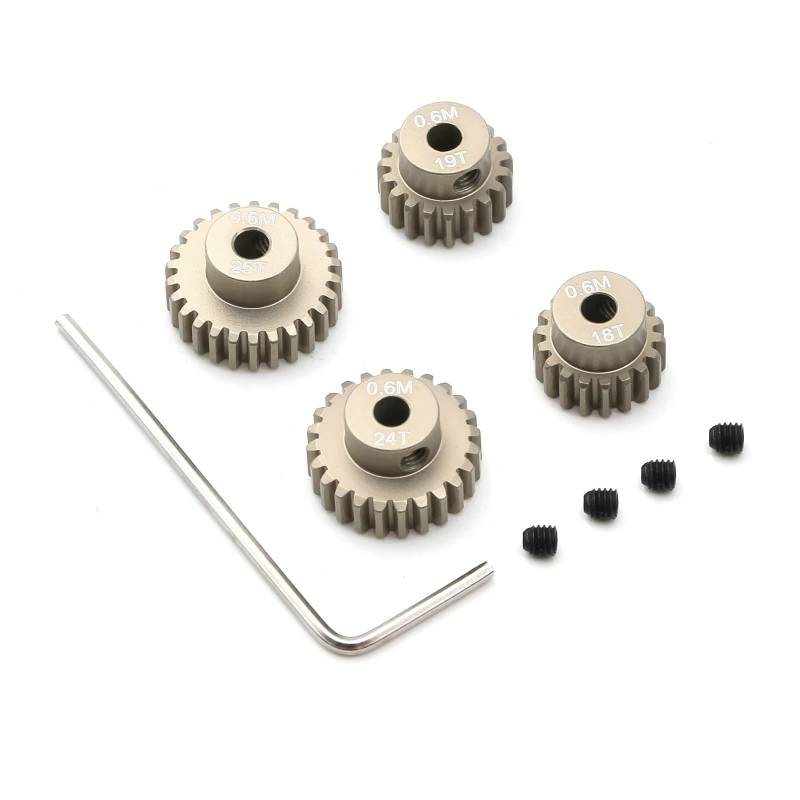 YONMFRDS RC Auto Upgrade Teile Für Tamiya Für TT01 Für TT02 TB02 TA0518T 19T 24T 25T Metall Ritzel Getriebe Moter Getriebe RC Auto Upgrade Teile Zubehör von YONMFRDS