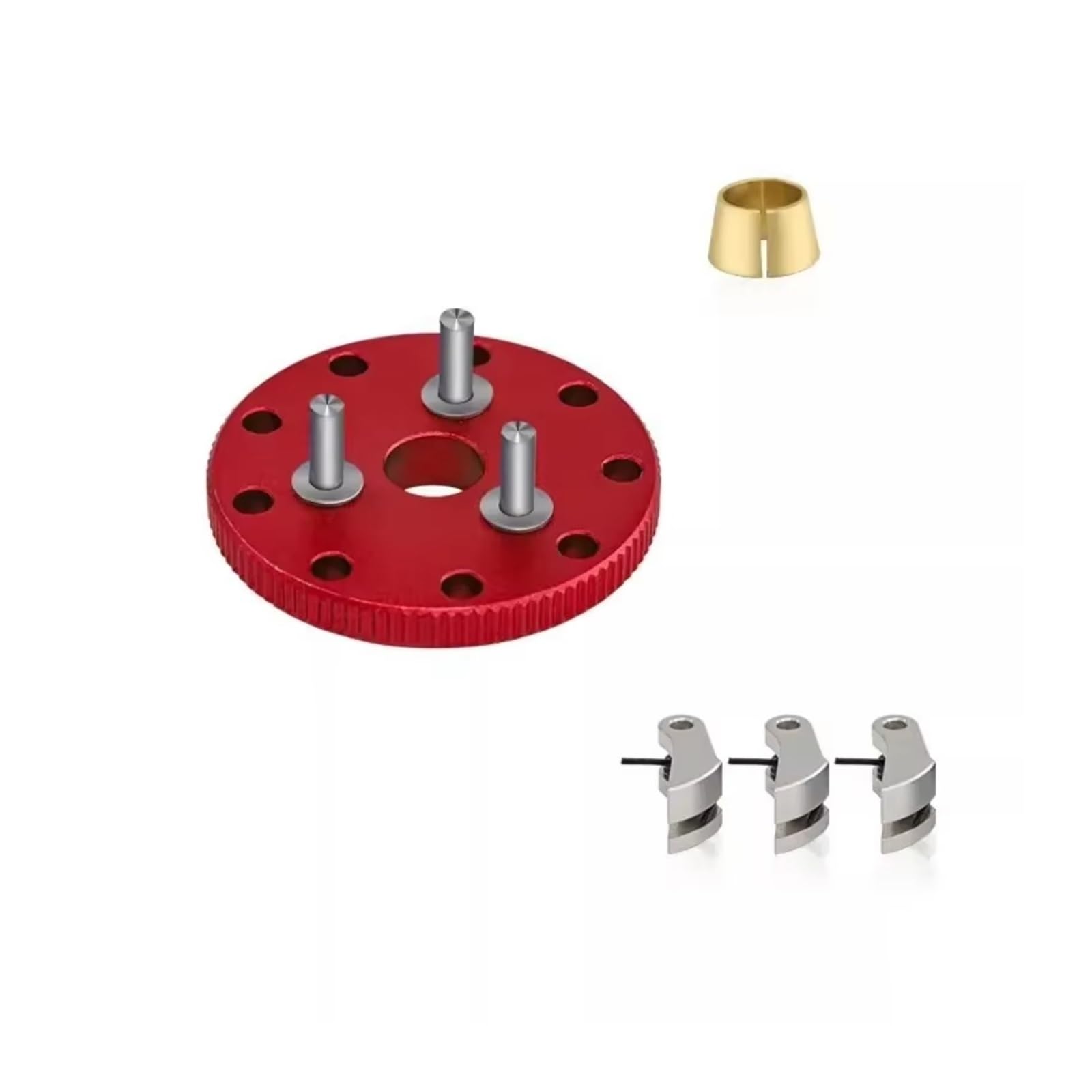 YONMFRDS RC Auto Upgrade Teile Für Traxxas Für Nitro Für Slash Für Rustler T-Maxx Metall Schwungrad Kupplung Glocke Set #4142#4146#3281 RC Auto Upgrade Teile Zubehör Ersatz(Red) von YONMFRDS