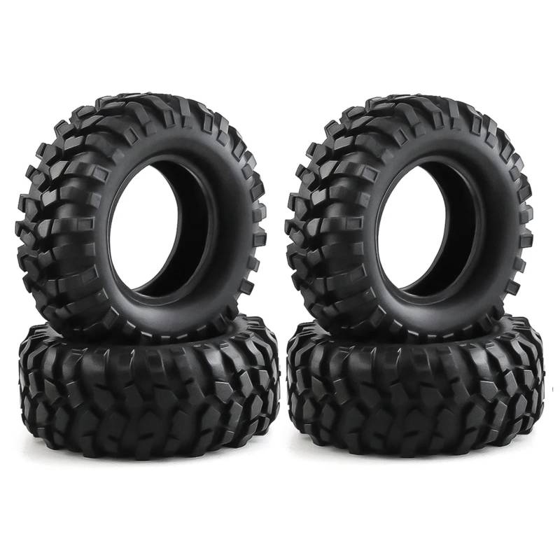 YONMFRDS RC Auto Upgrade Teile Für Traxxas Für TRX4 Für Axial Für SCX10 II III Für Redcat Für MST 1/10 4 Stücke 95mm 1.9 "Gummi Reifen Rad Reifen RC Crawler Auto von YONMFRDS