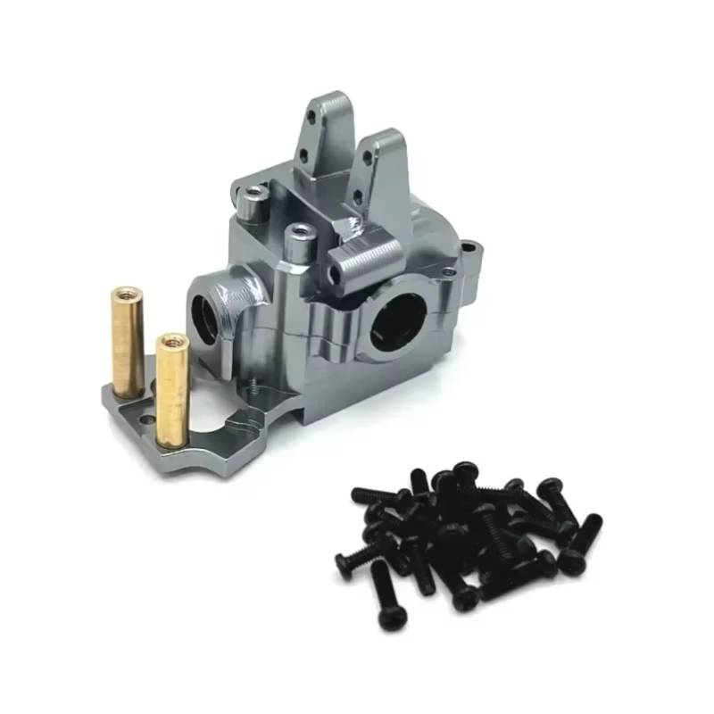 YONMFRDS RC Autoteile Für MJX Für Hyper Go 14209 14210 14301 14302 14303 1/14 Metall Front Getriebe Gehäuse Getriebe Box Differential Fall RC Auto Upgrade Teile(Light Grey) von YONMFRDS