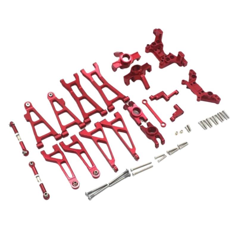 YONMFRDS RC Autoteile Für MJX Für Hyper Go 16207 16208 16209 16210 H16 1/16 Metall Querlenker Lenkung Block Set RC Auto Upgrade Teile Zubehör Kit von YONMFRDS