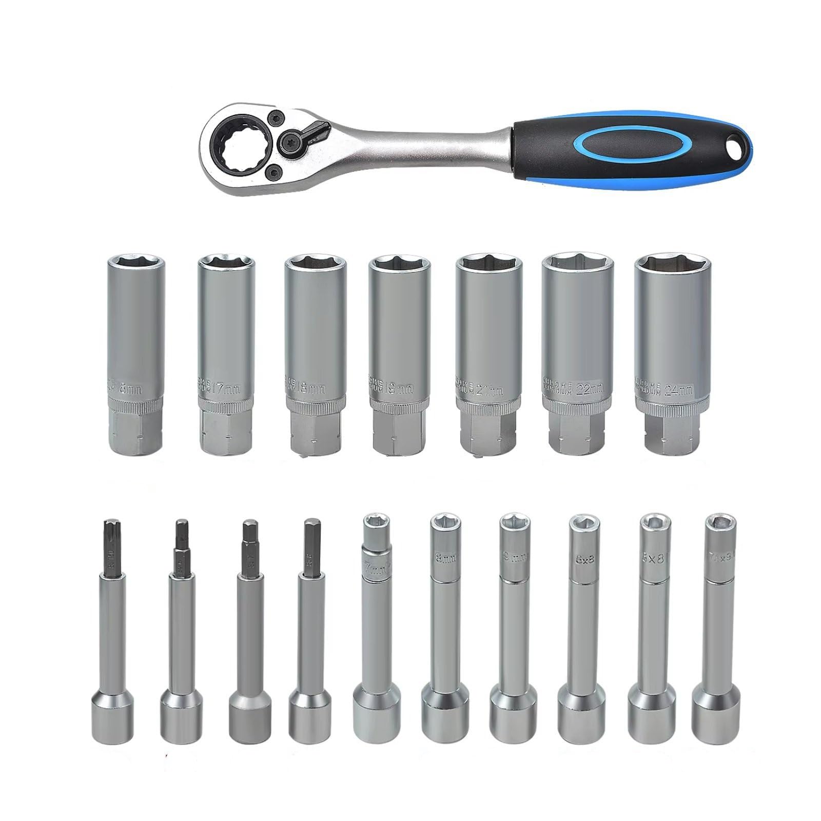 YONMFRDS RC-Demontagewerkzeug Für Universalteile RC-Auto, 18-teiliges 1/2-Zoll-Lenknaben-Stoßdämpfer-Steckschlüssel-Werkzeug Für Entfernen Der Für Universal-Stoßdämpferstrebe YONMFRDS RC-Demontagewerkzeug Für Universalteile RC-Auto, 18-teiliges 1/2-Zoll-Lenknaben-Stoßdämpfer-Steckschlüssel-Werkzeug Für Entfernen Der Für Universal-Stoßdämpferstrebe von YONMFRDS