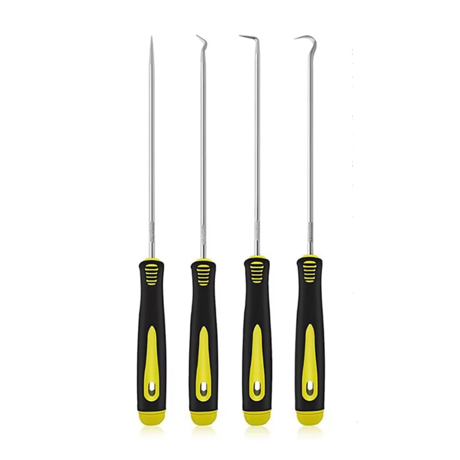 YONMFRDS RC-Demontagewerkzeug Für Universalteile RC-Auto 4-teiliges Langes Pick-Haken-Set Dichtungsabzieher Pick-Werkzeuge Für Entfernen Von Auto-Auto-Öldichtungen O-Ring-Dichtungswerkzeugen(24cm) von YONMFRDS