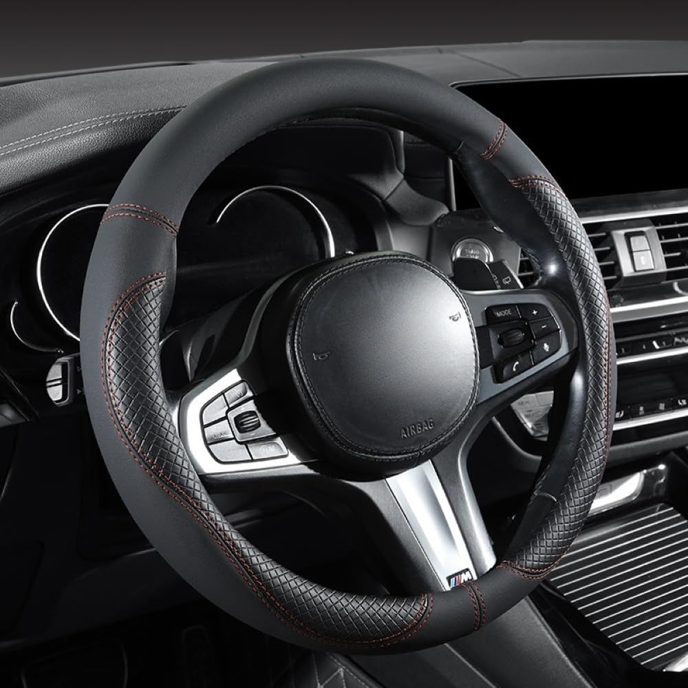 Mikrofaser Leder Lenkradabdeckung Auto Lenkradbezug Mikrofaser Leder Lenkradhüllen Autozubehör Innenraum für BMW 5 Series M5 E60 E61 F07 F10 F11 F18 F90 G30 G31 G38 Mikrofaser Leder Lenkradabdeckung Auto Lenkradbezug Mikrofaser Leder Lenkradhüllen Autozubehör Innenraum für BMW 5 Series M5 E60 E61 F07 F10 F11 F18 F90 G30 G31 G38 von YOPCFW