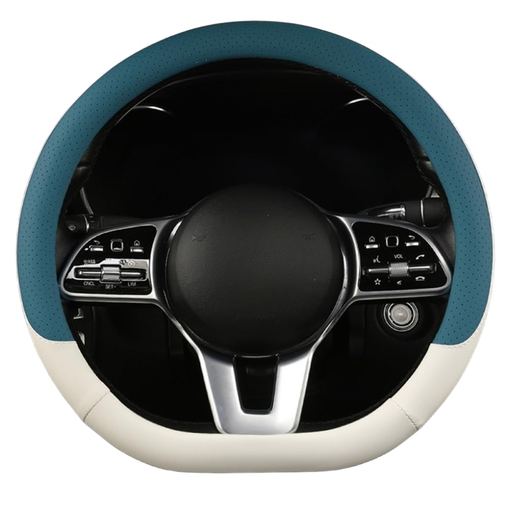 Mikrofaser Leder Lenkradabdeckung Auto Lenkradbezug Mikrofaser Leder Lenkradhüllen Autozubehör Innenraum für Mercedes Benz CLA CLA180d CLA200d,Square Bottom Blue Mikrofaser Leder Lenkradabdeckung Auto Lenkradbezug Mikrofaser Leder Lenkradhüllen Autozubehör Innenraum für Mercedes Benz CLA CLA180d CLA200d,Square Bottom Blue von YOPCFW