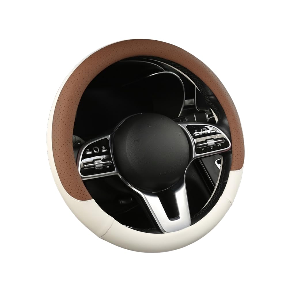 Mikrofaser Leder Lenkradabdeckung Auto Lenkradbezug Mikrofaser Leder Lenkradhüllen Autozubehör Innenraum für Mercedes Benz CLA CLA260,Round Bottom Brown Mikrofaser Leder Lenkradabdeckung Auto Lenkradbezug Mikrofaser Leder Lenkradhüllen Autozubehör Innenraum für Mercedes Benz CLA CLA260,Round Bottom Brown von YOPCFW