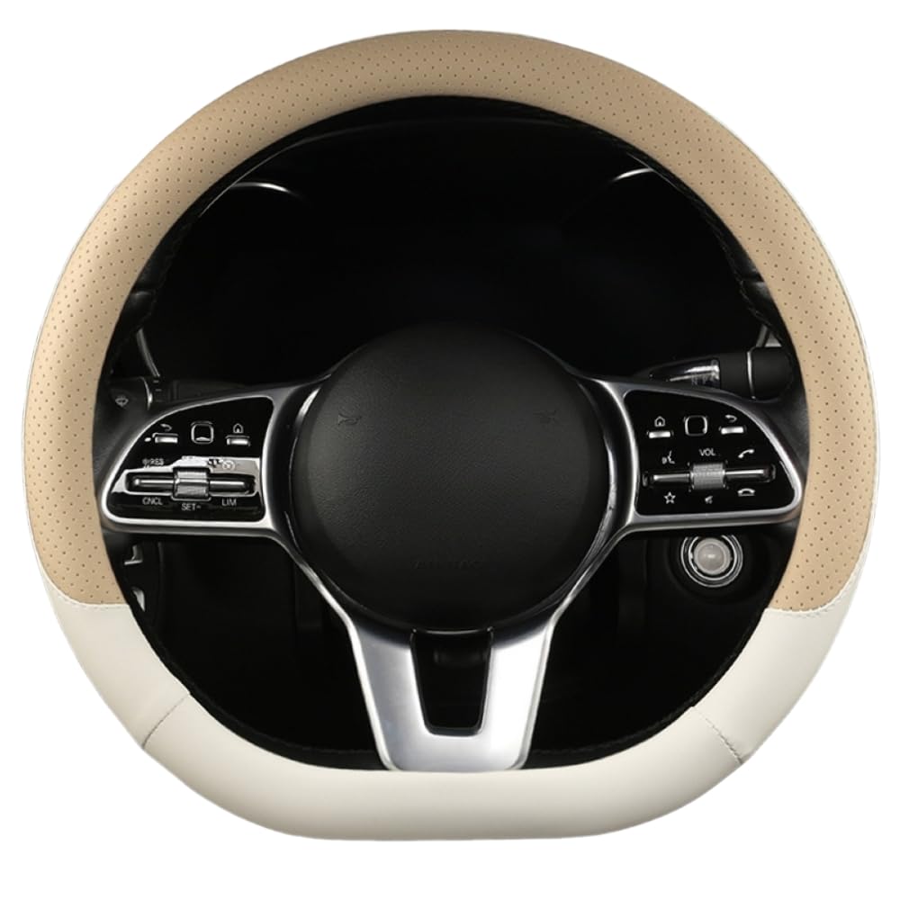 Mikrofaser Leder Lenkradabdeckung Auto Lenkradbezug Mikrofaser Leder Lenkradhüllen Autozubehör Innenraum für Mercedes Benz E-Class E200d E220d E300d,Square Bottom BeigeYellow Mikrofaser Leder Lenkradabdeckung Auto Lenkradbezug Mikrofaser Leder Lenkradhüllen Autozubehör Innenraum für Mercedes Benz E-Class E200d E220d E300d,Square Bottom BeigeYellow von YOPCFW