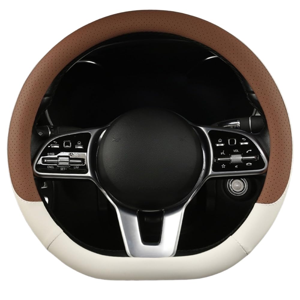 Mikrofaser Leder Lenkradabdeckung Auto Lenkradbezug Mikrofaser Leder Lenkradhüllen Autozubehör Innenraum für Mercedes Benz M-Class ML W163 W164,Square Bottom Brown Mikrofaser Leder Lenkradabdeckung Auto Lenkradbezug Mikrofaser Leder Lenkradhüllen Autozubehör Innenraum für Mercedes Benz M-Class ML W163 W164,Square Bottom Brown von YOPCFW