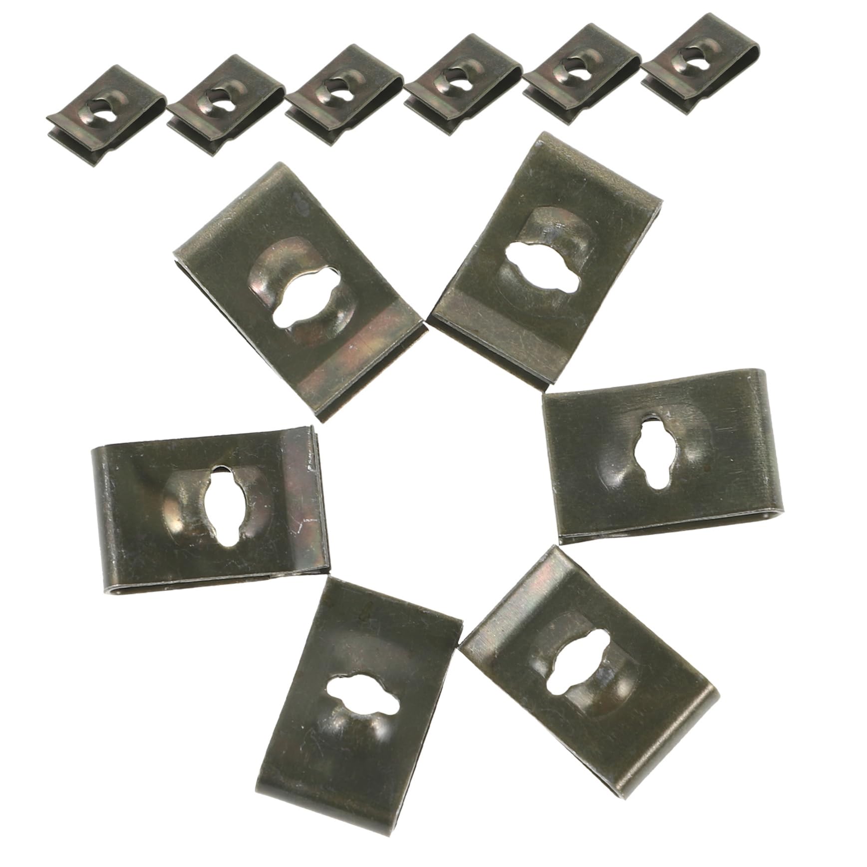 50Stücke U Clips für Autobefestigungen Metallhalterungen für Stoßstangen Innenverkleidung und Robuste Befestigungselemente für Fahrzeugmodifikationen und Schutz von YOSADIER