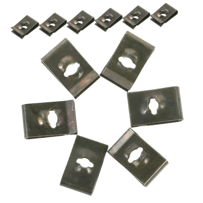 50Stücke U Clips für Autobefestigungen Metallhalterungen für Stoßstangen Innenverkleidung und Robuste Befestigungselemente für Fahrzeugmodifikationen und Schutz von YOSADIER