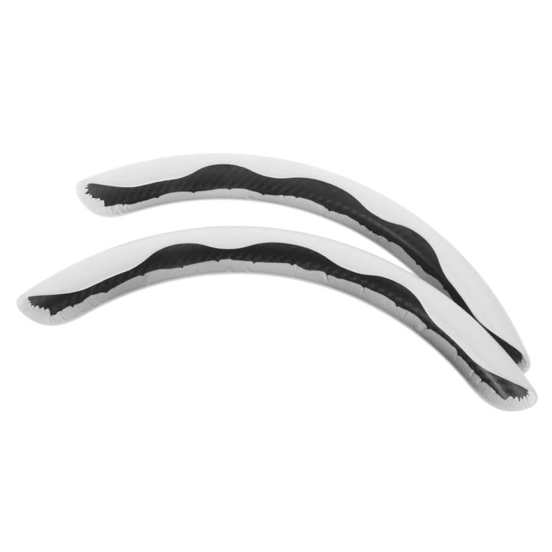 YOSADIER 1 Paar Radabdeckung Aus Kohlefaser Auto Lenkrad Funda para Volante Decarro Lenkradabdeckungen Auto -innenraumzubehör Lenkrad Aus Kohlefaser Autozubehör Weiß PVC von YOSADIER