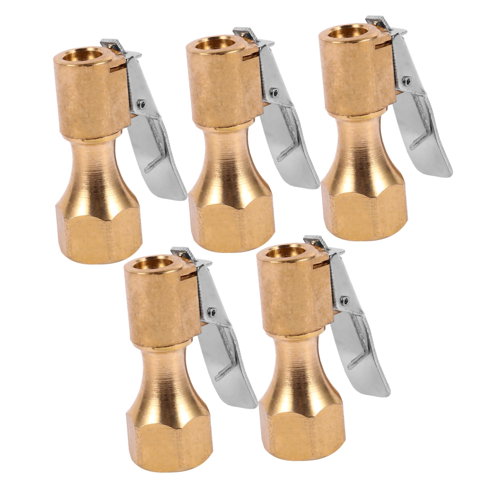 YOSADIER 5Stücke Teiliges Luftfutter aus Kupfer mit Clip für Reifenfüller Hochleistungs Chuck für Sicheres Aufpumpen ohne Luftleck Kompatibel mit Meisten Luftpumpen Maximaler YOSADIER 5Stücke Teiliges Luftfutter aus Kupfer mit Clip für Reifenfüller Hochleistungs Chuck für Sicheres Aufpumpen ohne Luftleck Kompatibel mit Meisten Luftpumpen Maximaler von YOSADIER