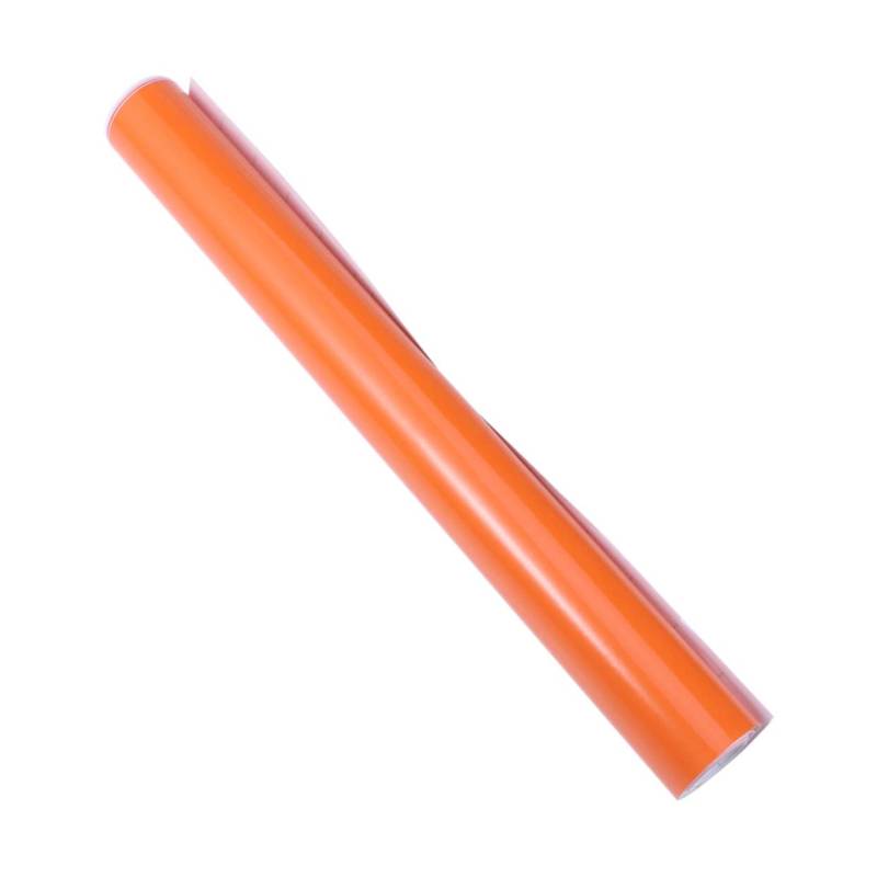 YOSADIER Auto Folie Hochglänzend Orange Selbstklebender Autoaufkleber Für Laptop Möbel Und Fenster Luftbläschenfrei Rückstandslos Entfernbar von YOSADIER