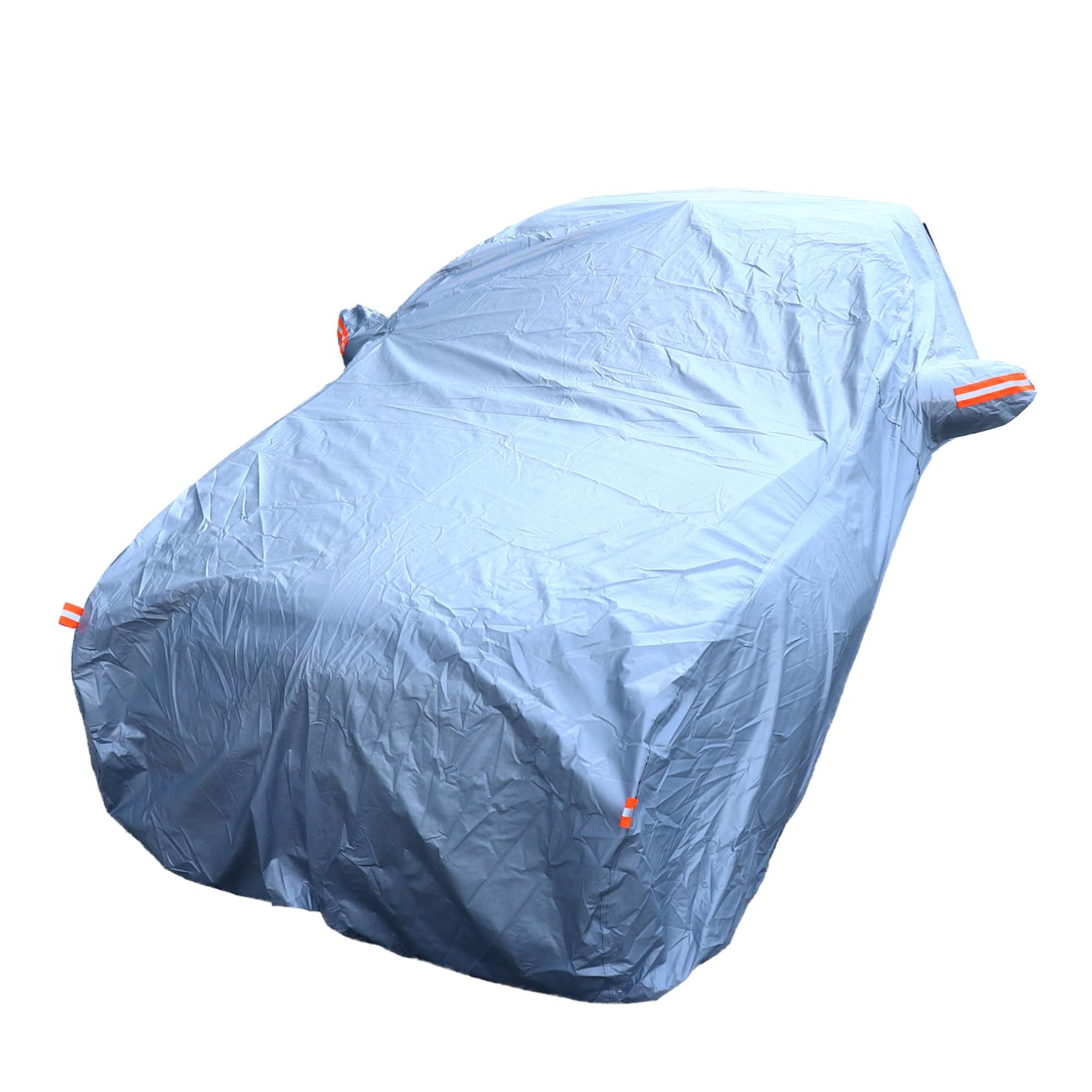 YOSADIER halbe Autoabdeckung halbgarage halb Garage gewekshaus Auto Plane car Covers Schutz vorderer Hälfte Karosserieabdeckungen Auto halbe Abdeckung Aluminiumfolie Silver von YOSADIER