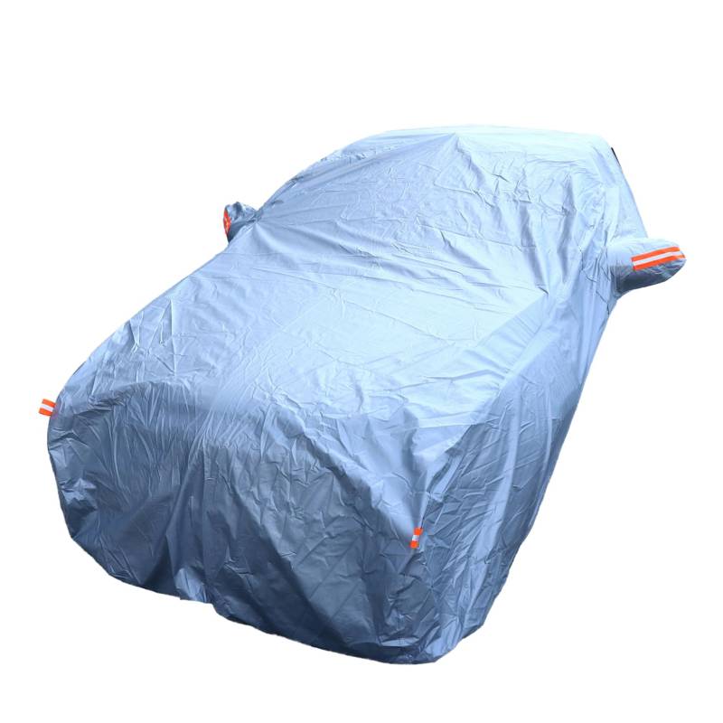 YOSADIER halbe Autoabdeckung halbgarage halb Garage gewekshaus Auto Plane car Covers Schutz vorderer Hälfte Karosserieabdeckungen Auto halbe Abdeckung Aluminiumfolie Silver von YOSADIER